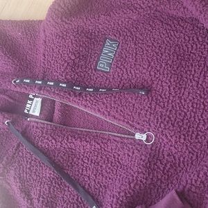 Pink pullover hoodie